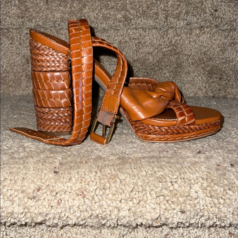Brown Platform Sandals - Picture 2 of 6
